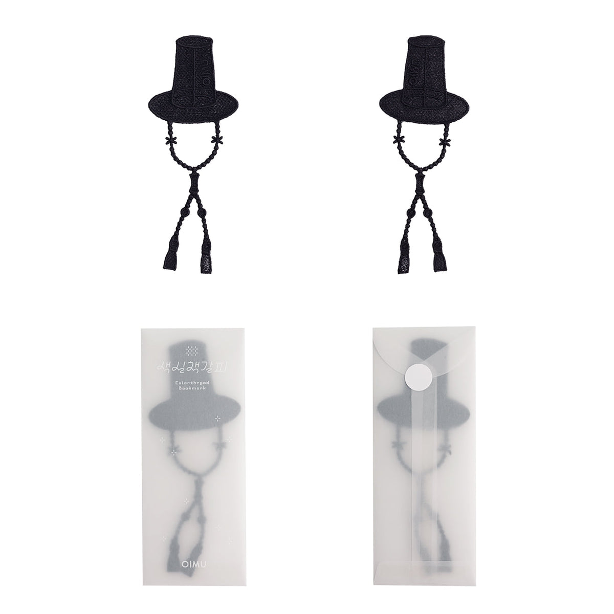 Colour Thread Bookmark - Gat (Scholar's Hat)