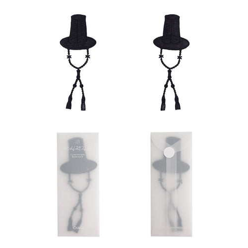 Colour Thread Bookmark - Gat (Scholar's Hat)