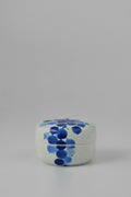 Tea Caddy (Double Lid) - Blue Painted Grape