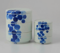 3-tier Stackable Bowls M - Blue Painted Grape