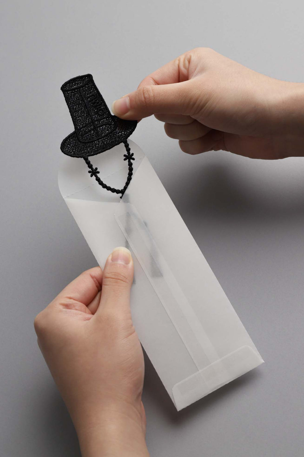 Colour Thread Bookmark - Gat (Scholar's Hat)