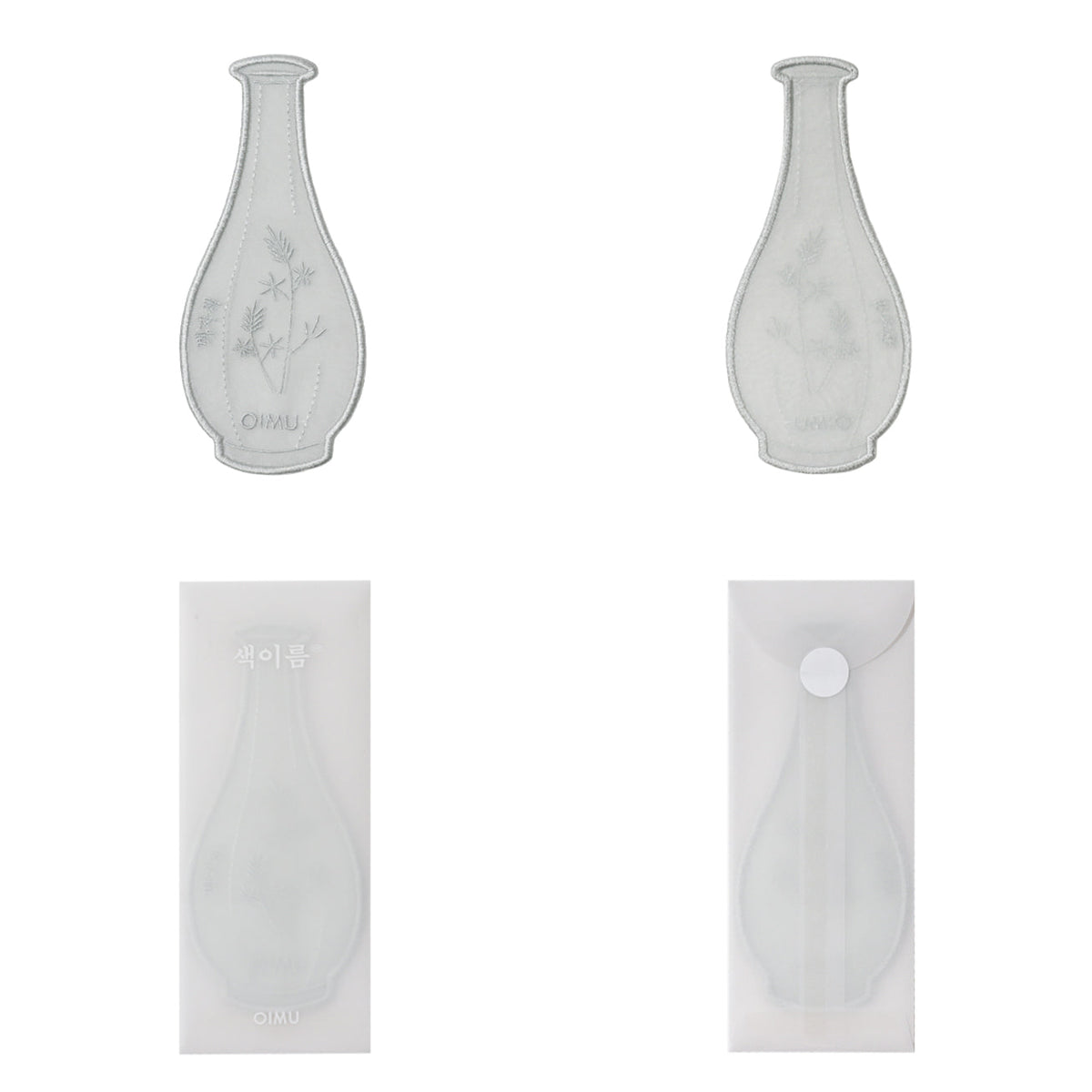 Colour Shape Bookmark - White Porcelain