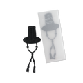 Colour Thread Bookmark - Gat (Scholar's Hat)