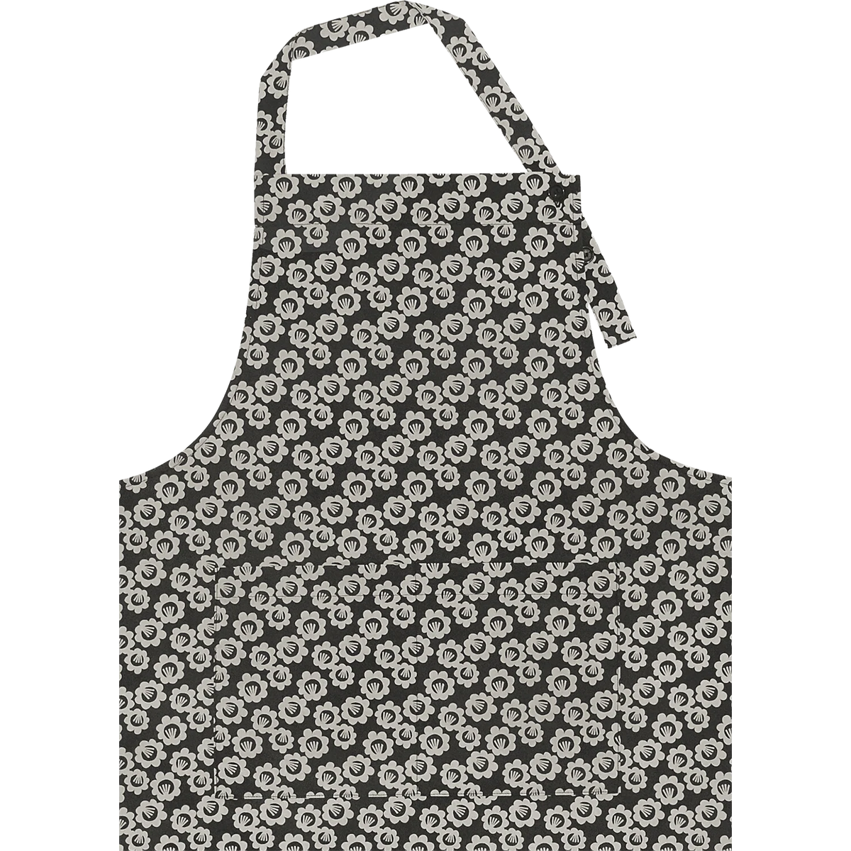 Black Pansy Long Apron