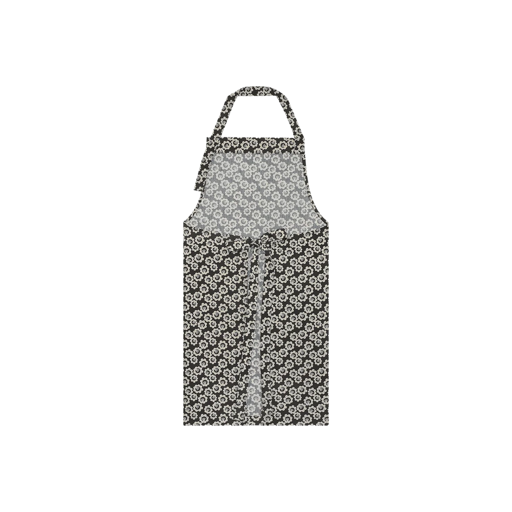 Black Pansy Long Apron