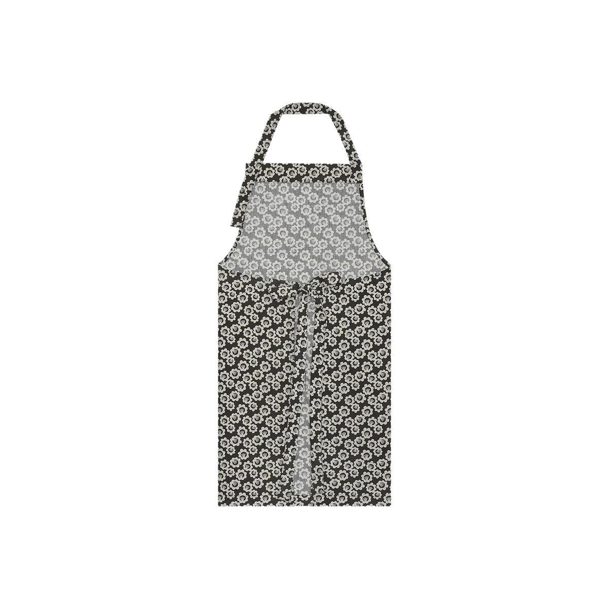 Black Pansy Long Apron