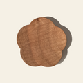 Cherry Wood Mini Plate - Flower C