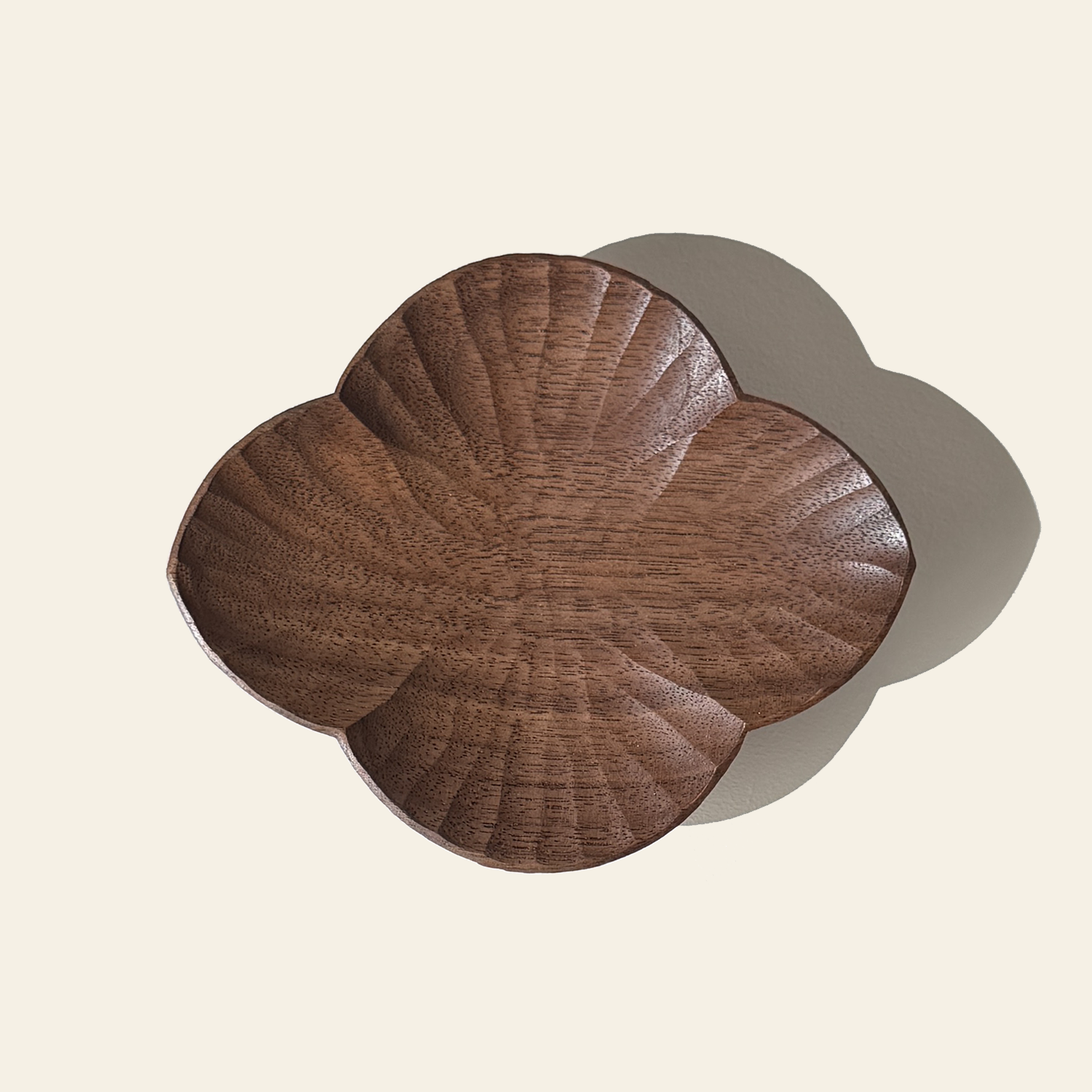 Walnut Snack Plate - Flower B