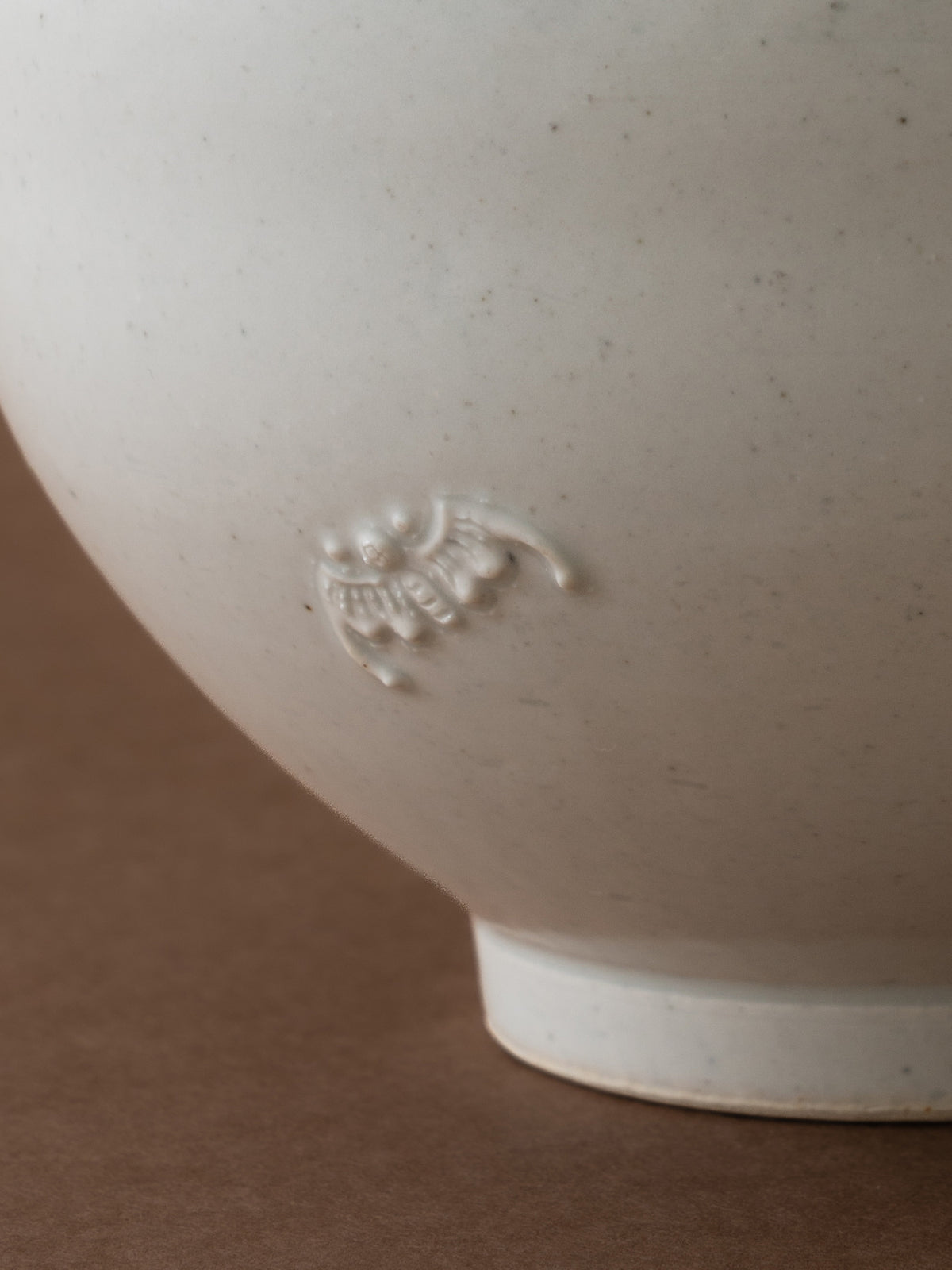 Bat Relief Moon Jar - 13cm