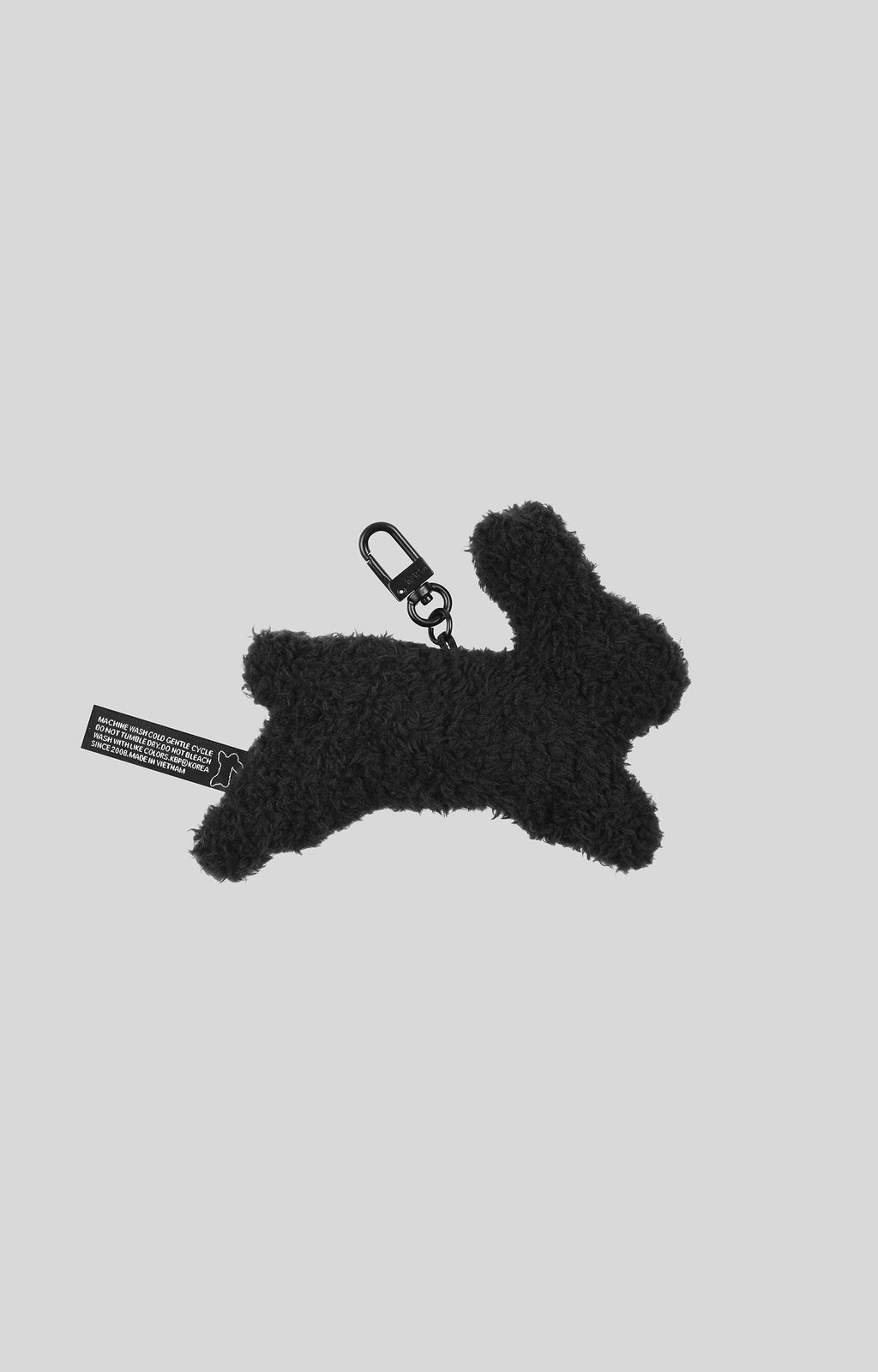Happy Bunny Black Plush Keyring