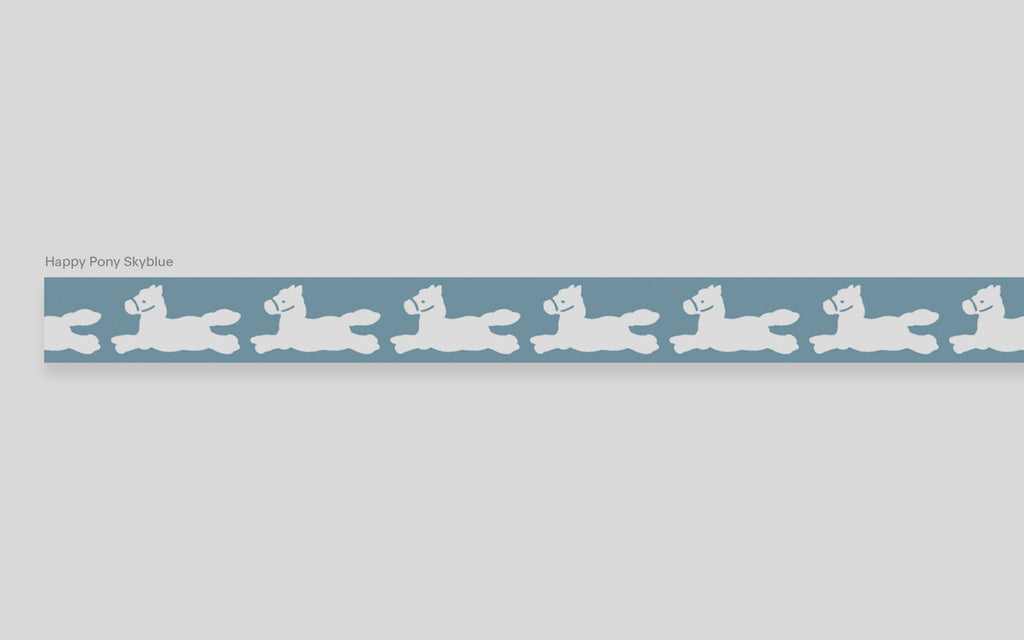 Masking Tape - Happy Pony Skyblue