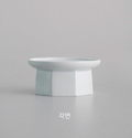 Footed Small Plate - Faceted